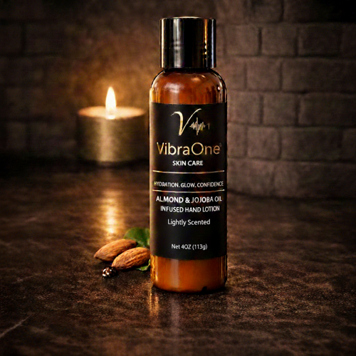 VibraOne Almond & Jojoba Hand Lotion- Lightly Scented
