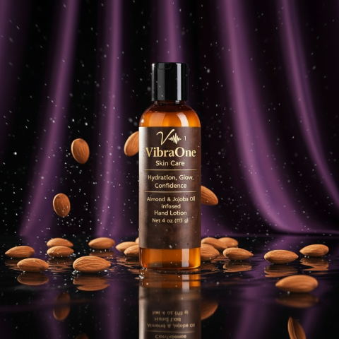 vibrant hand lotion bottle